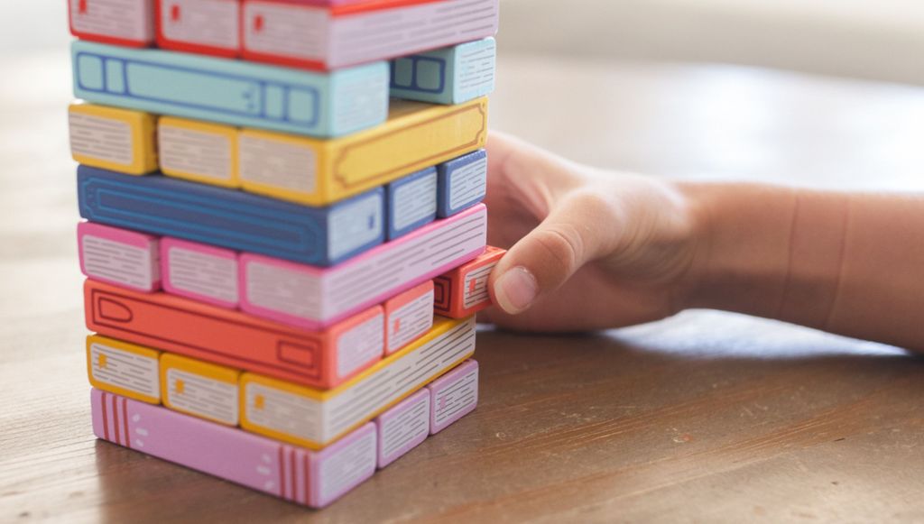 π Book Stack Balance Game | Classic Wooden Stacking Fun