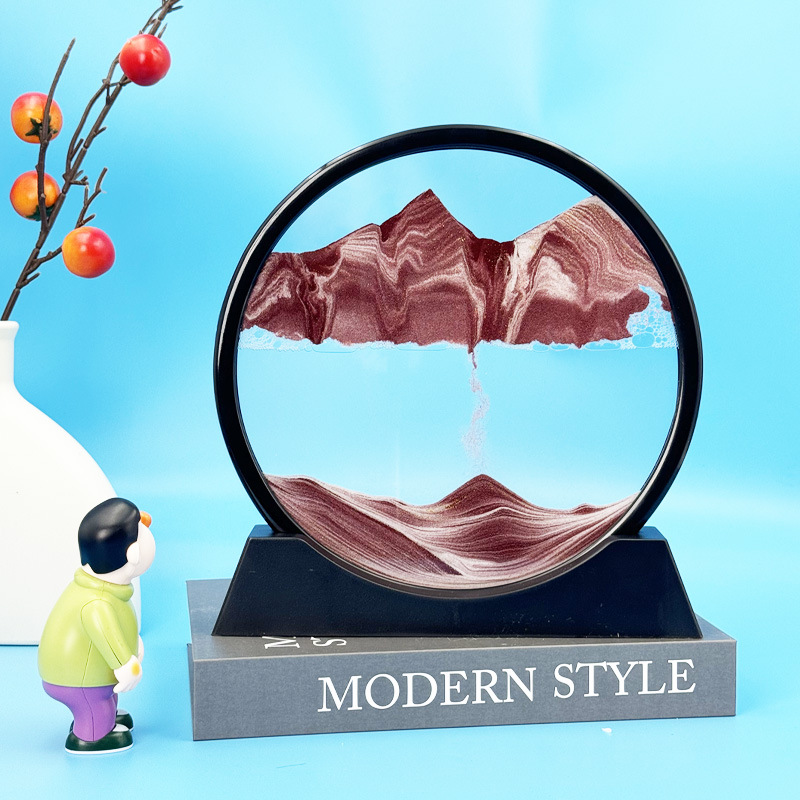 🧡 Sand Art Table Decor | Hypnotic Moving Landscape with Flowing Sand, Stress Relief & Room Aesthetics