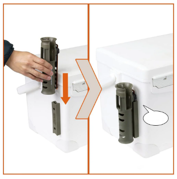 🎯 Rotating Fishing Rod Holster with Belt Clip | Adjustable & Secure Hold