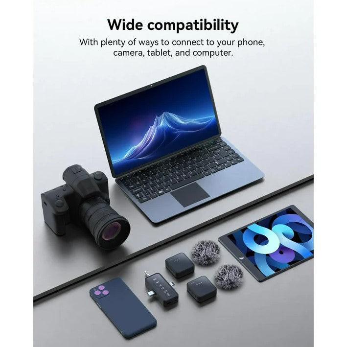 Wireless Lavalier Microphone – Crystal-Clear Audio, Long Battery Life & Wide Compatibility 🎤✨