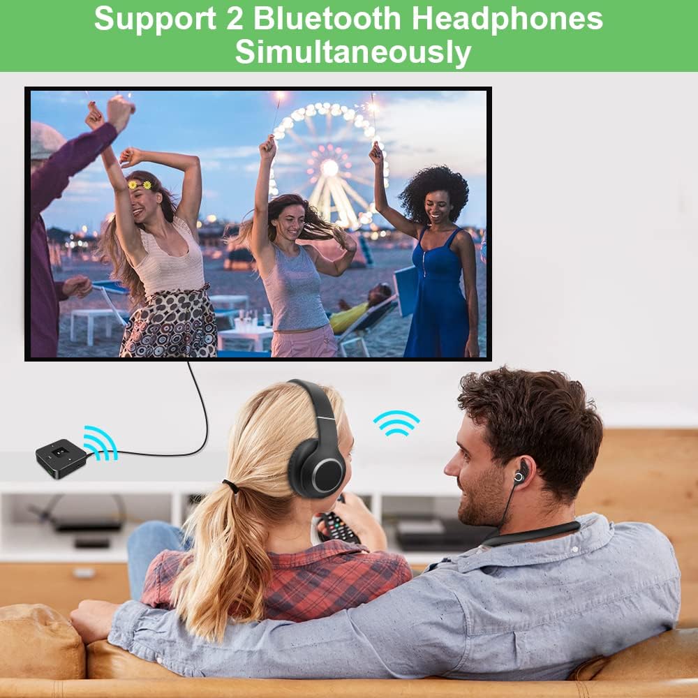 ๐ง 2-in-1 Bluetooth AUX Adapter | Transmitter + Receiver ยท Optical + AUX Input ยท 25H Battery ๐