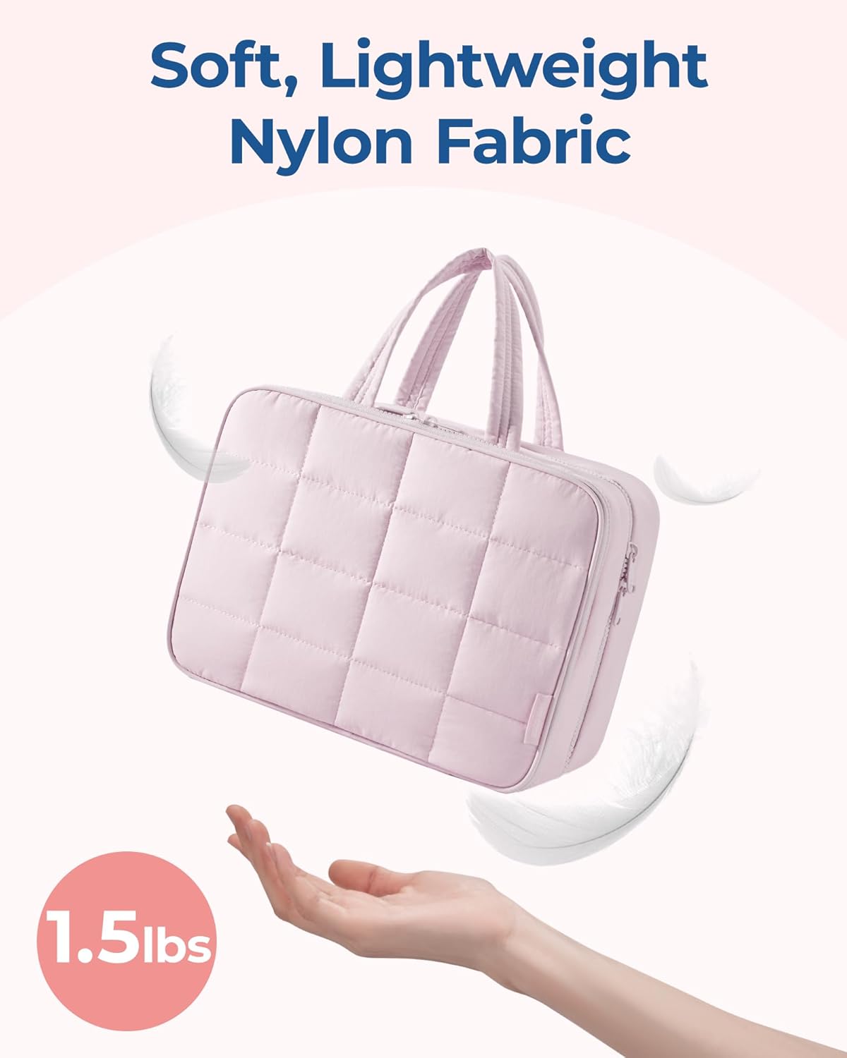 🏆 Travel Toiletry Bag with Jewelry Organizer | Puffy, Spacious & Stylish