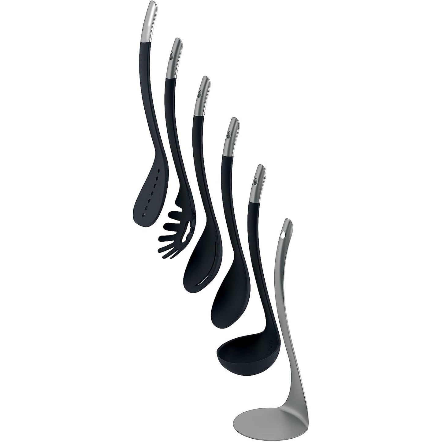 🍝 Compact Stacking Kitchen Tool Set | Space-Saving Magnetic Design