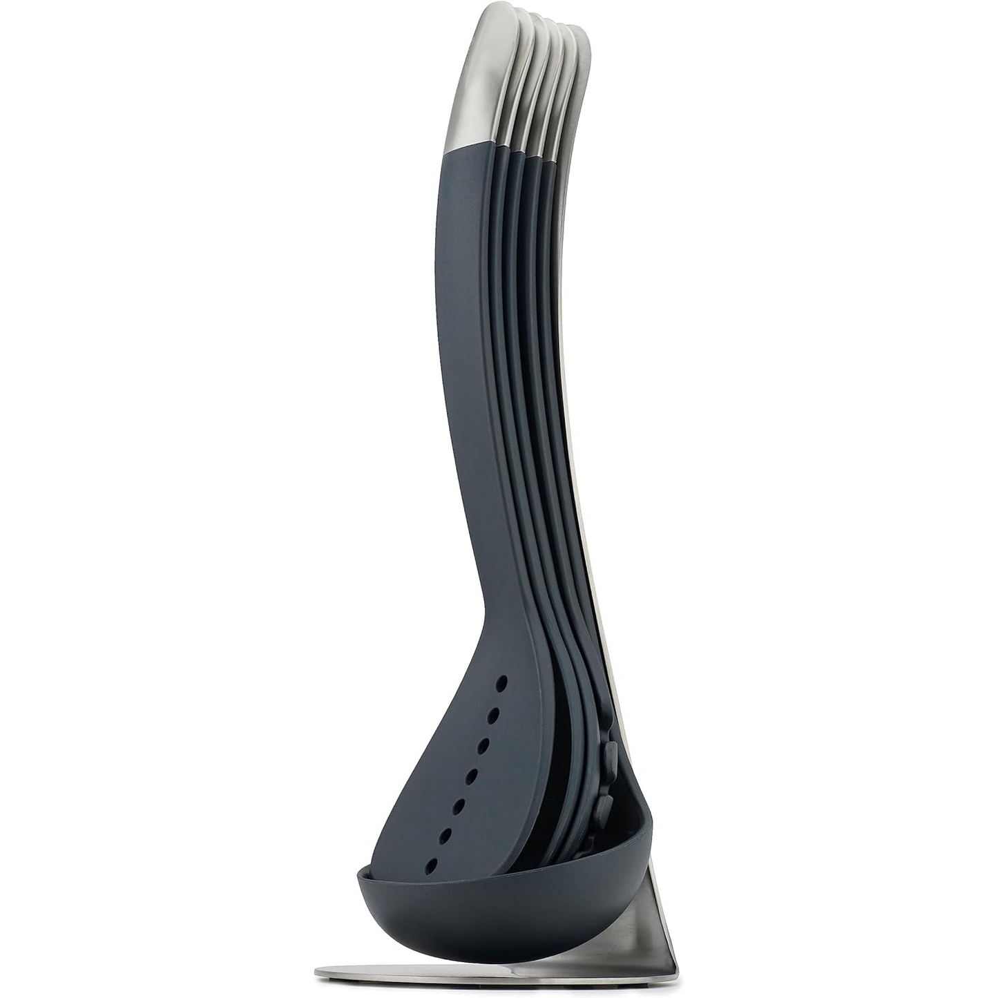 🍝 Compact Stacking Kitchen Tool Set | Space-Saving Magnetic Design