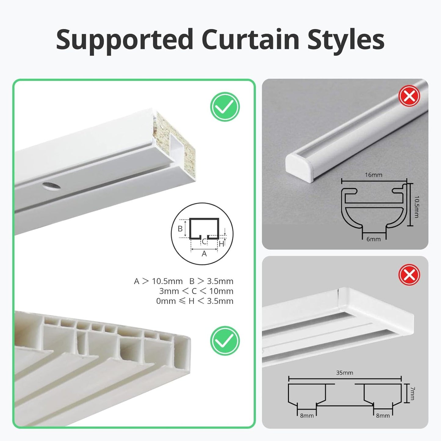 SwitchBot Curtain 3 (U Rail) | Smart, Silent, and Effortless Curtain Control