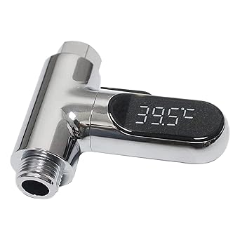 🚿 Shower Thermometer with LED Display | No Battery Needed, Real-Time Temperature Check 🌡️