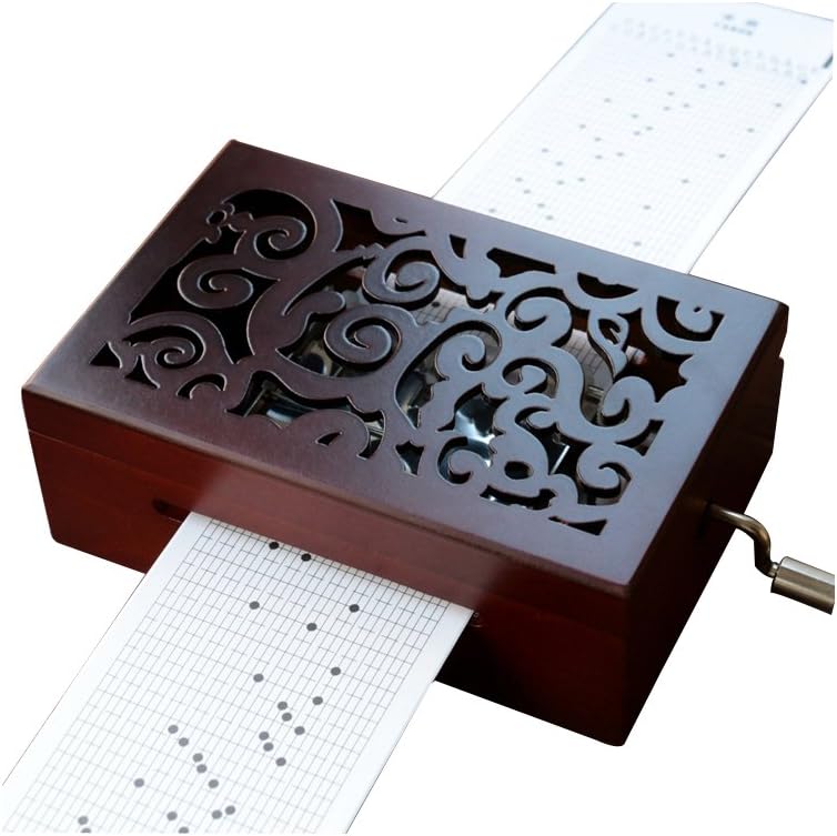 🎼 Retro Walnut Hand-Cranked Music Box | Create & Play Timeless Melodies