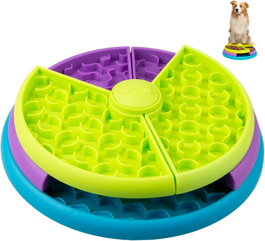 πΆ Slow Feeder Dog Bowl | 3-Layer Puzzle Design for Healthy Eating