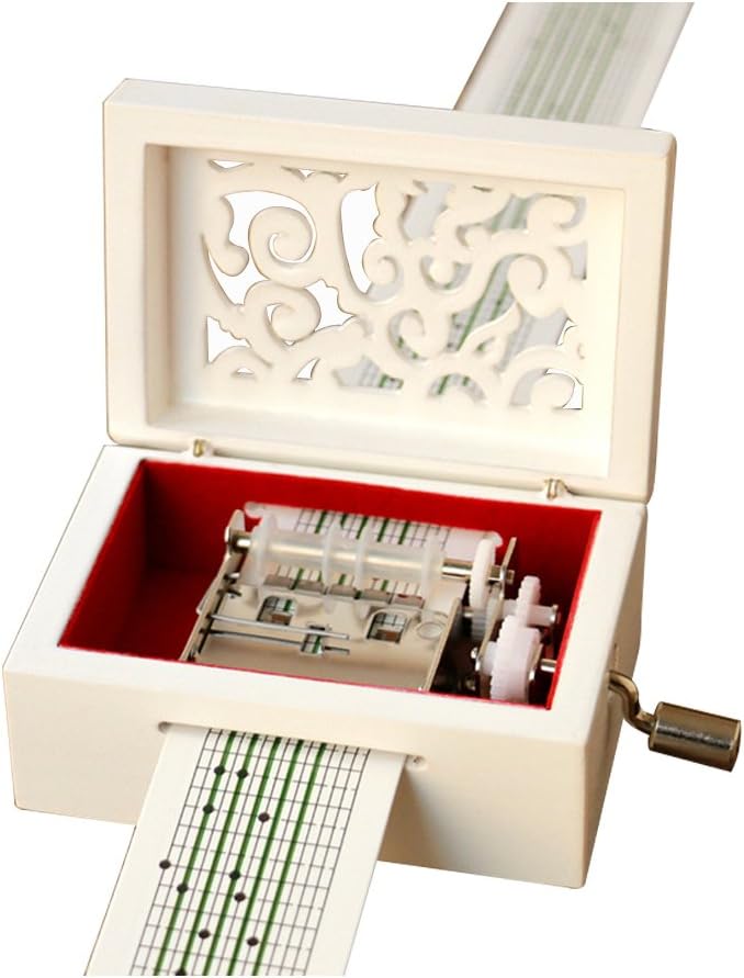 🎼 Retro Walnut Hand-Cranked Music Box | Create & Play Timeless Melodies