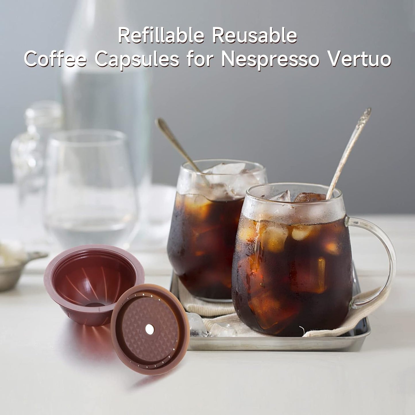 ☕ Reusable Coffee Capsule Lid Set | Eco-Friendly Brewing Made Easy