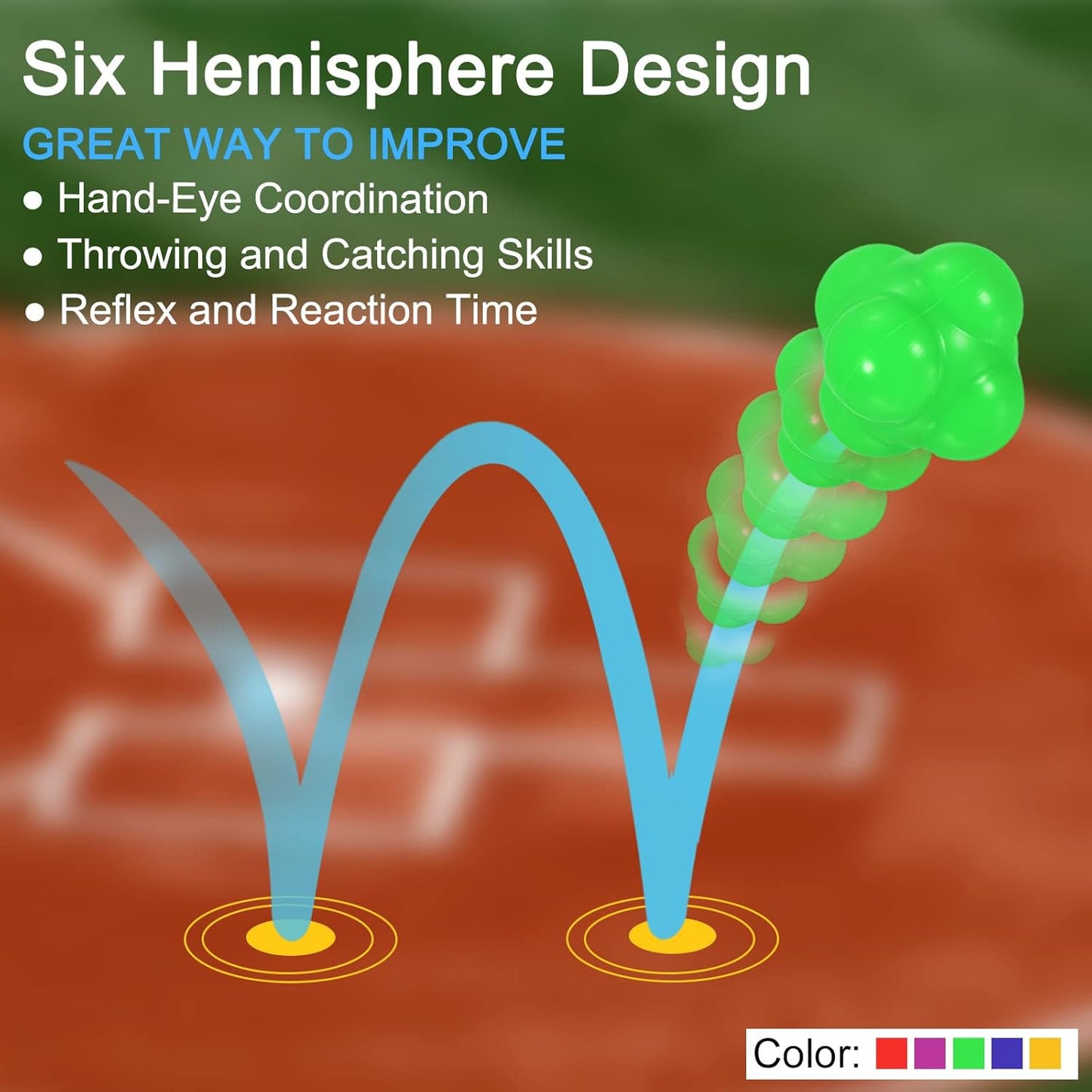 🏃 Reaction Ball | Hexagon Design for Agility & Reflex Training