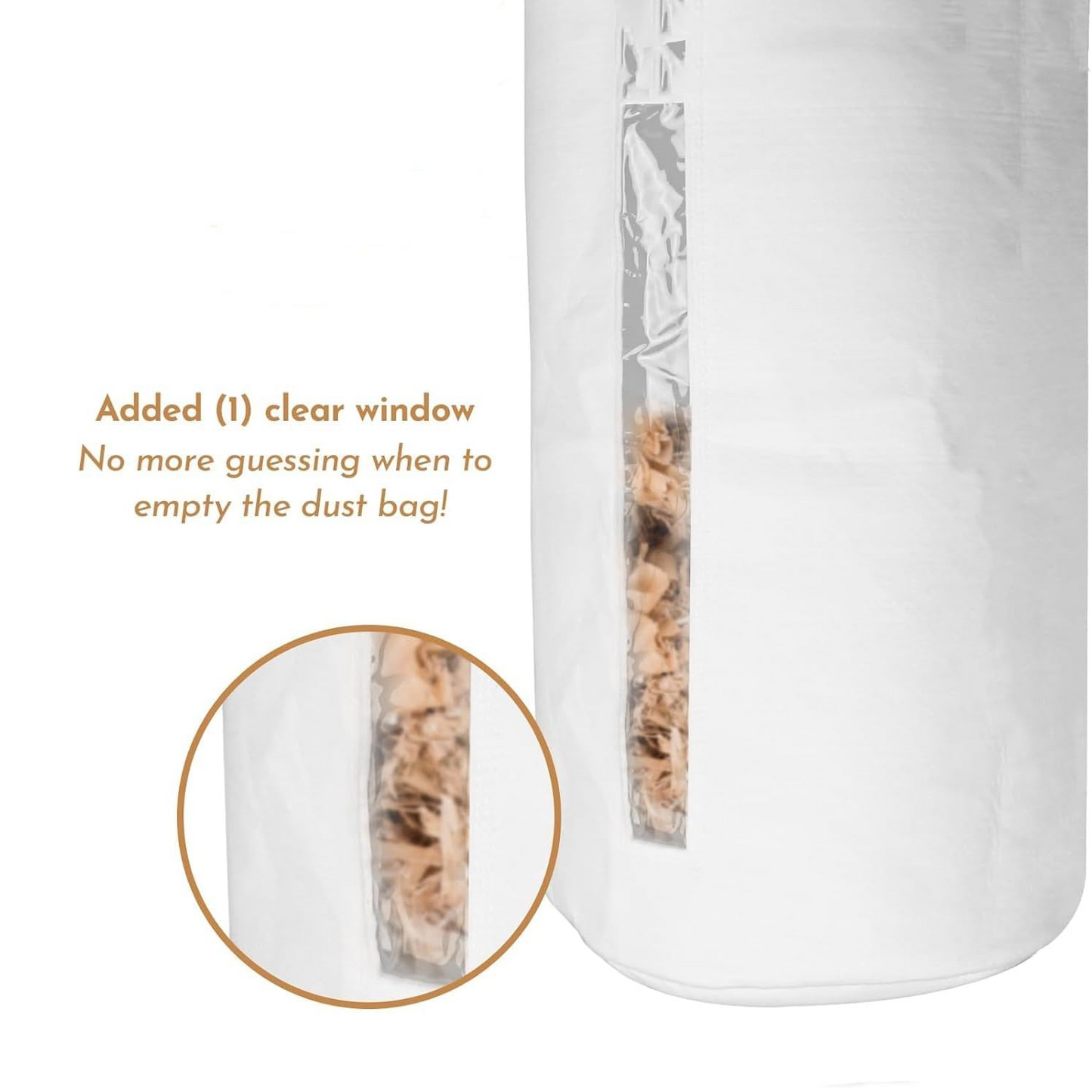 🏅 Dust Collection Bag with 4-Inch Keyed Hose Clamp | 30-Micron Filtration