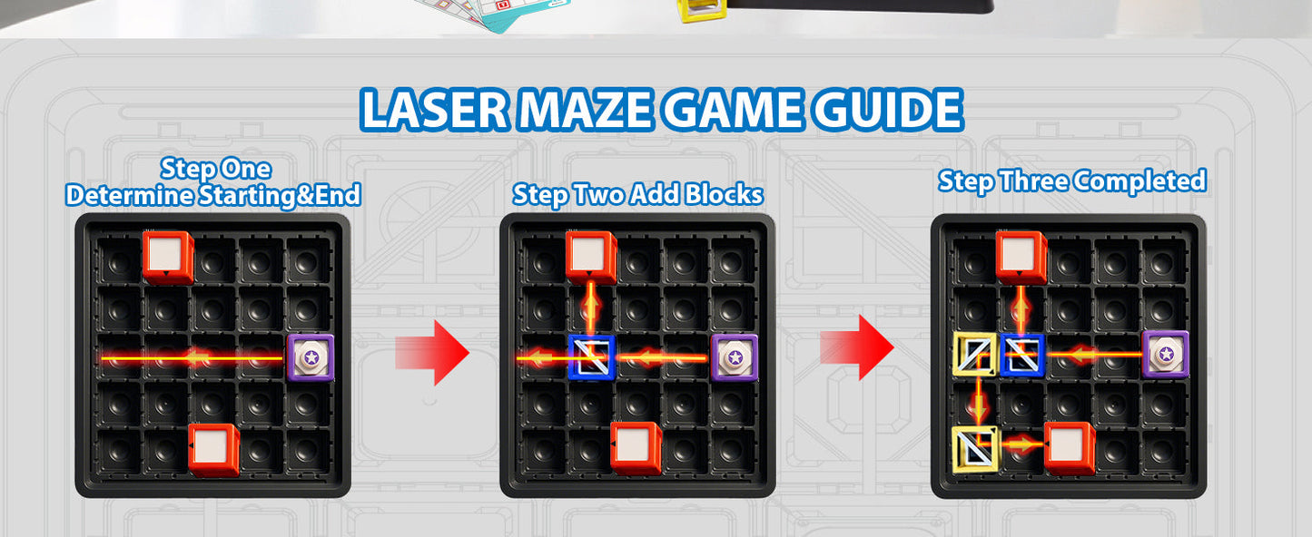 🔦 Laser Maze Logic Game | STEM Light & Logic Puzzle