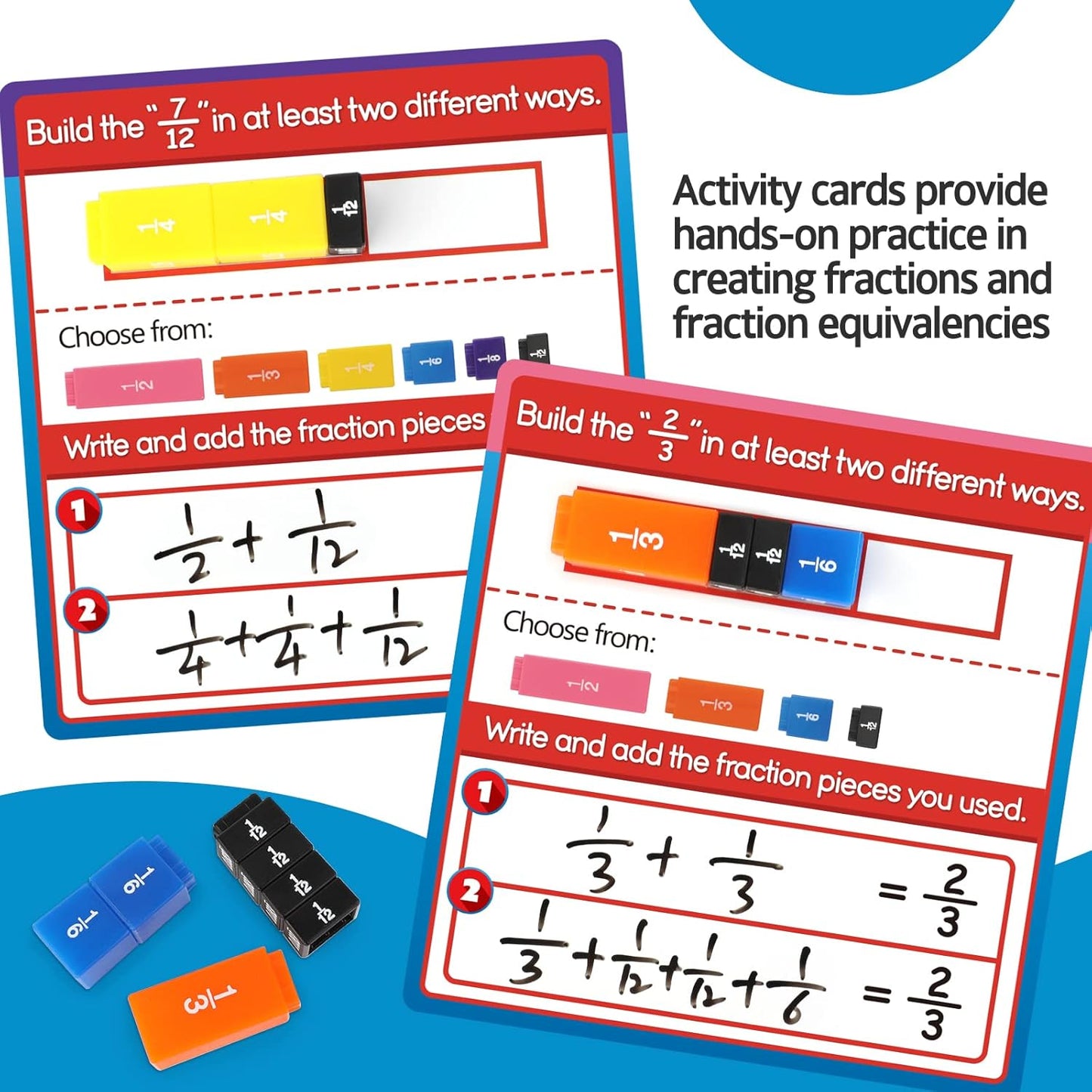 📚 Interlocking Fraction Cubes Activity Set | Learn Fractions, Decimals & Percentages the Fun Way ✨
