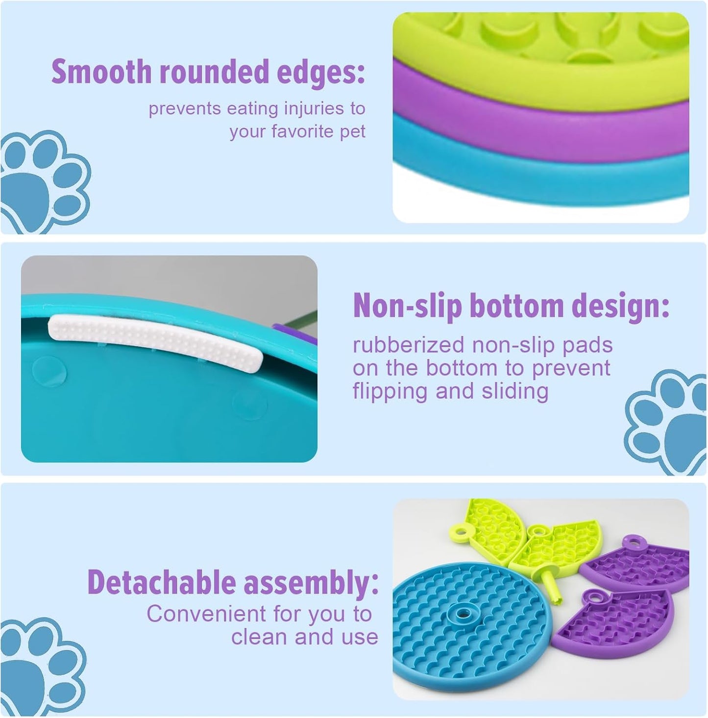 🐶 Slow Feeder Dog Bowl | 3-Layer Puzzle Design for Healthy Eating