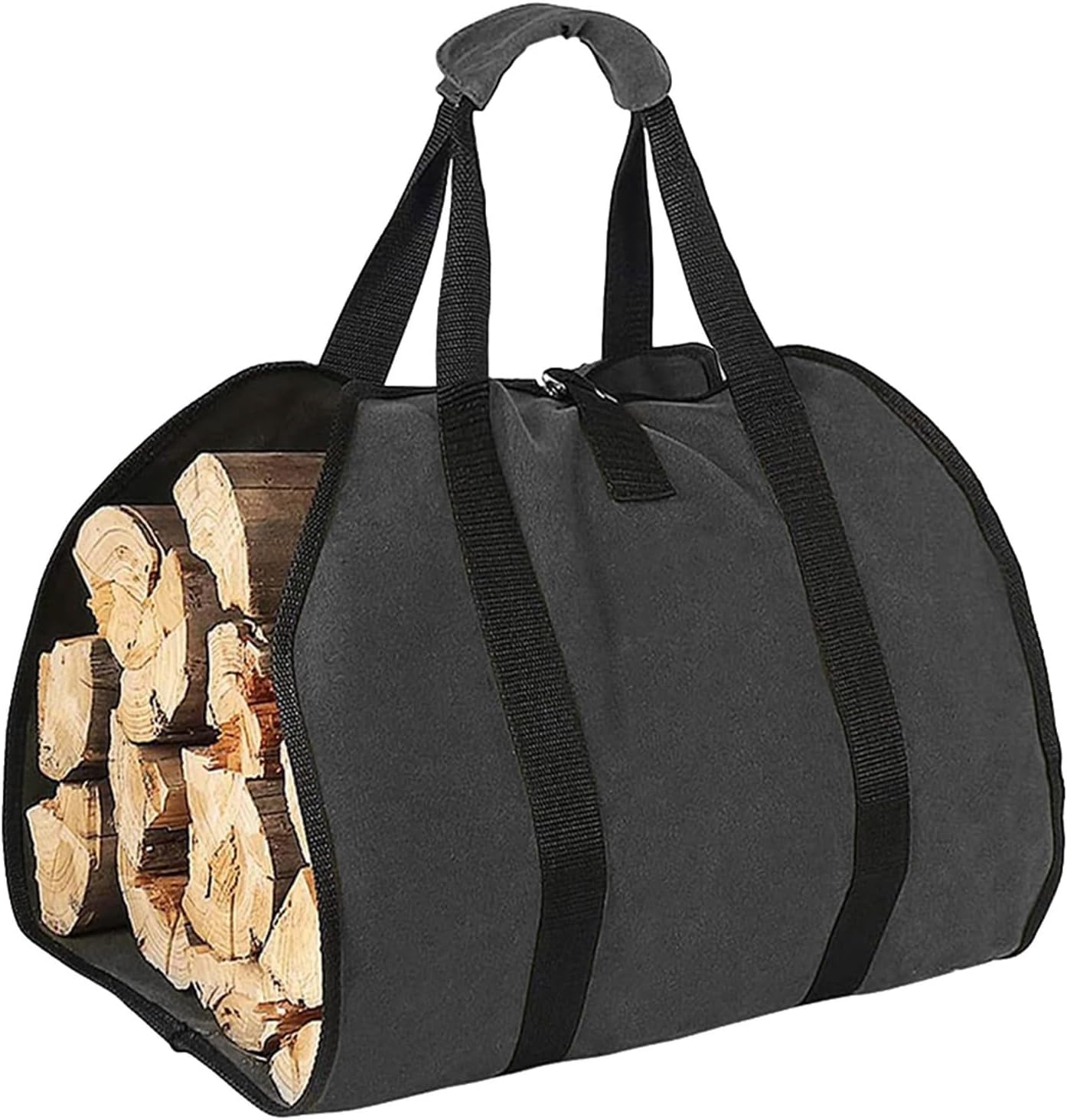 🌲 Firewood Canvas Carrier | Heavy-Duty & Water-Resistant for Camping