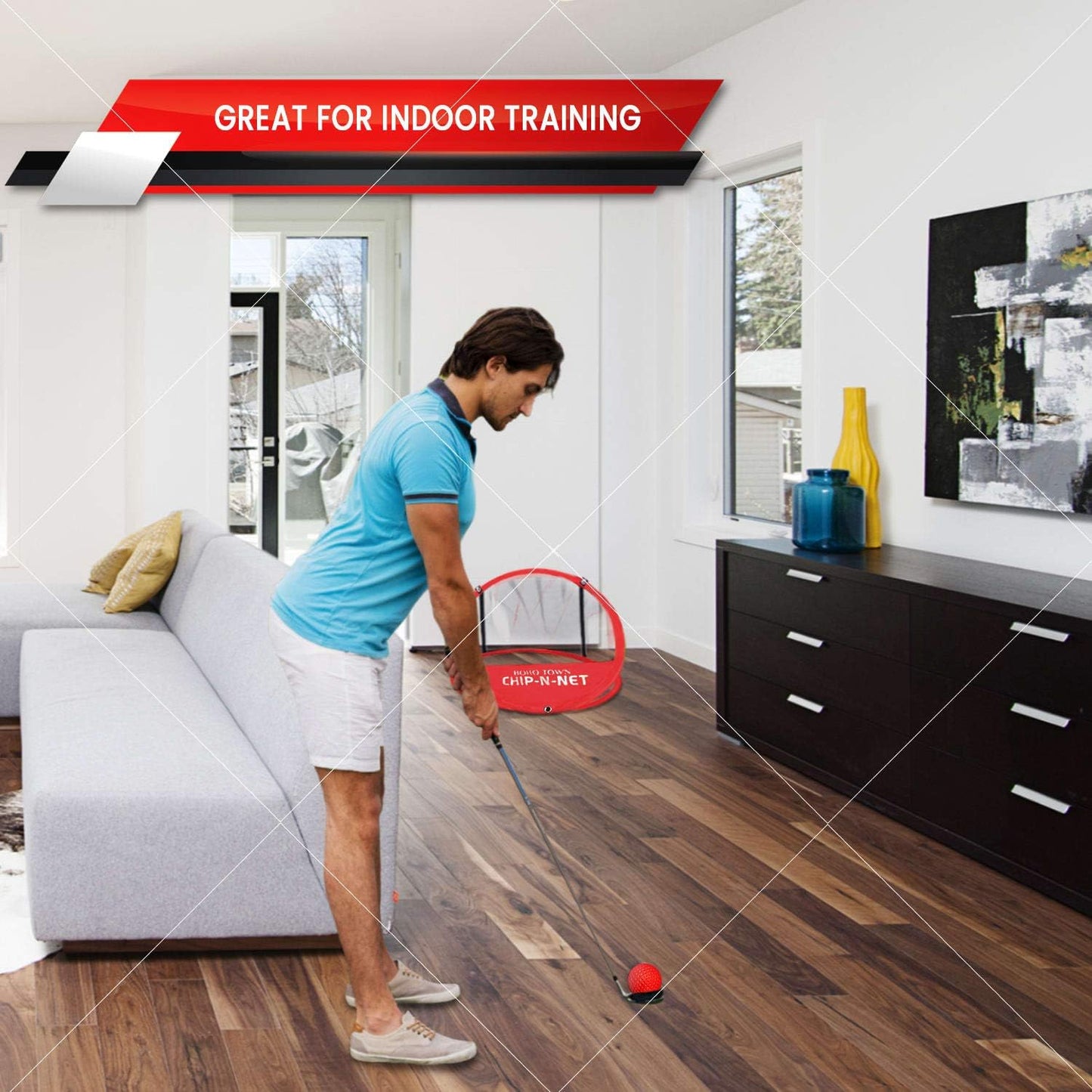 ⛳ Golf Chipping Net Set | 3 Targets + Foam Balls + Carry Bag for Indoor & Outdoor Practice 🎯