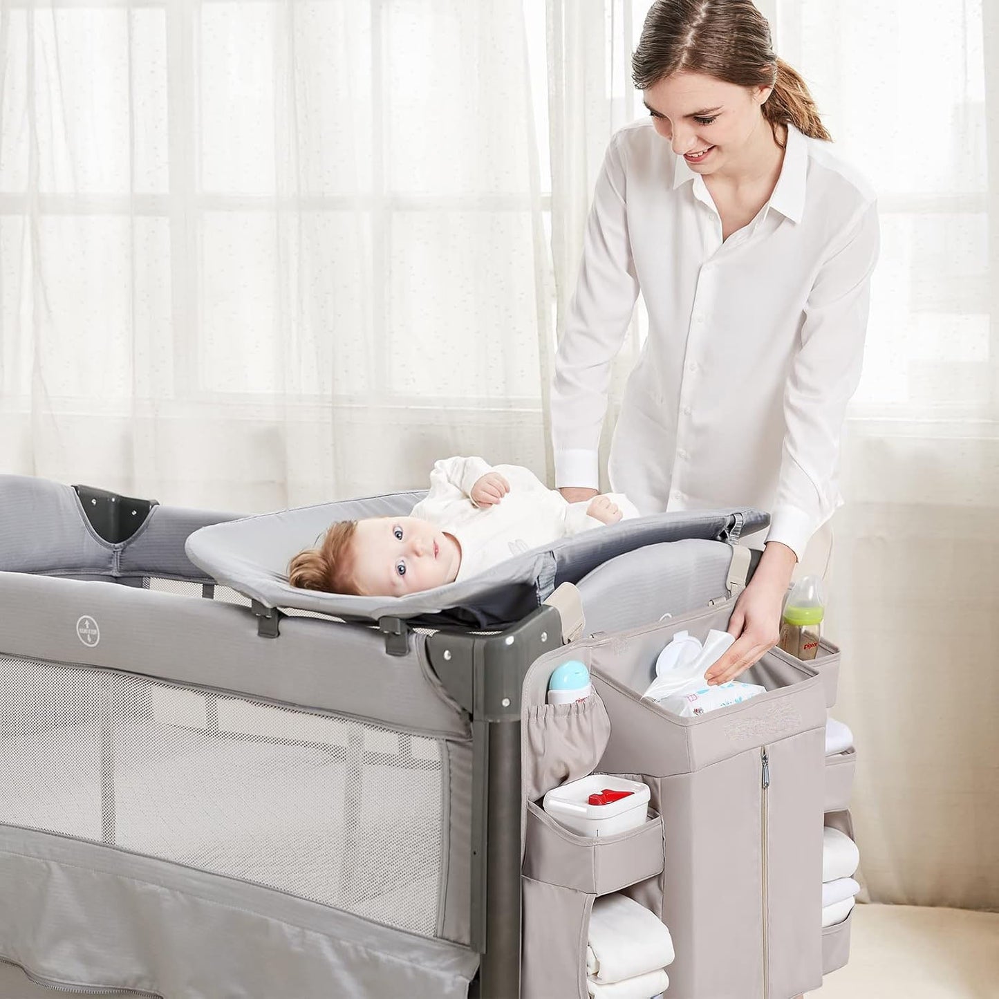🍼 Hanging Diaper Organizer | Keep Every Baby Essential Within Arm’s Reach ✨