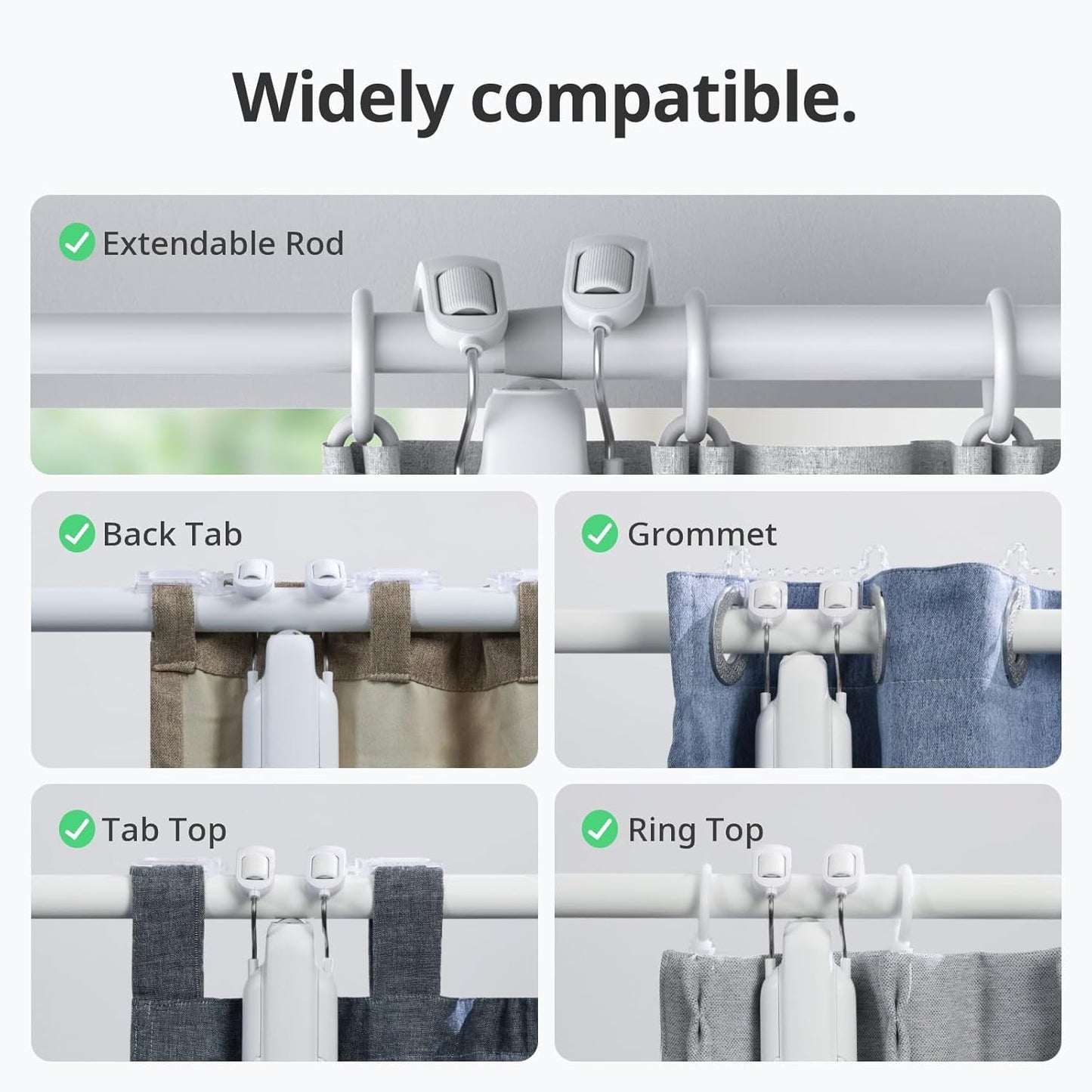 SwitchBot Curtain 3 (U Rail) | Smart, Silent, and Effortless Curtain Control