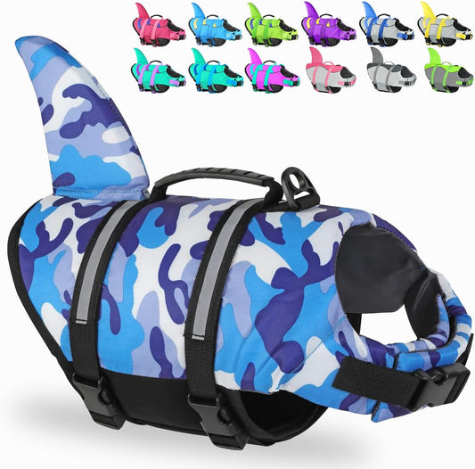 πΆ Small Dog Life Jacket | Shark Fin Design for Safe & Stylish Water Play π