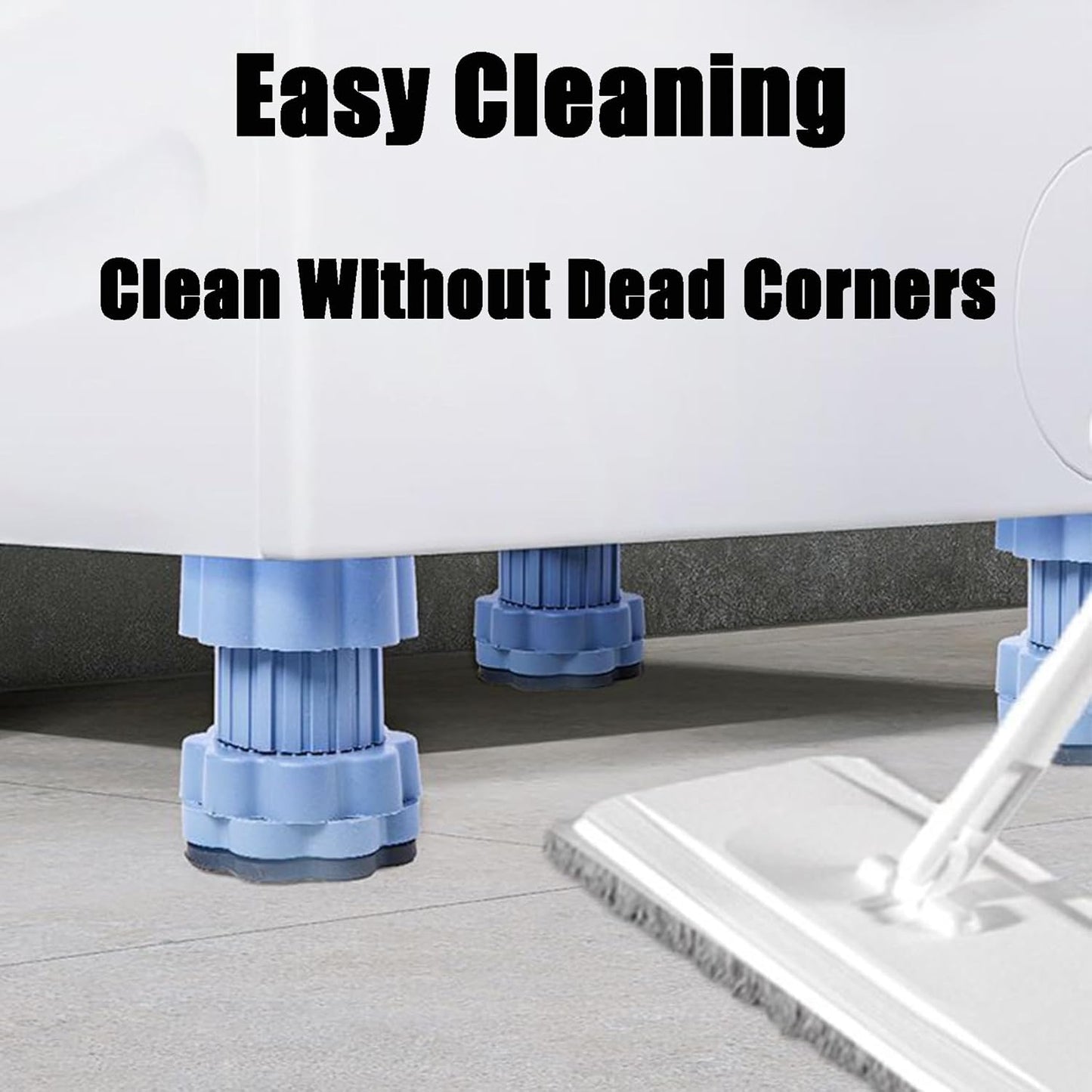 🪑 Universal Washing Machine & Refrigerator Pedestal Pads | Anti-Vibration & Moisture-Proof