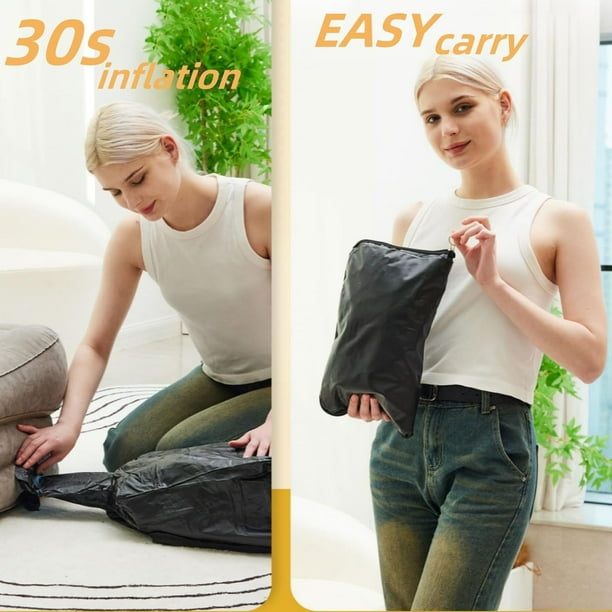 Inflatable Reading Pillow for Gaming and Bed Rest – Lap Desk with Arm Support