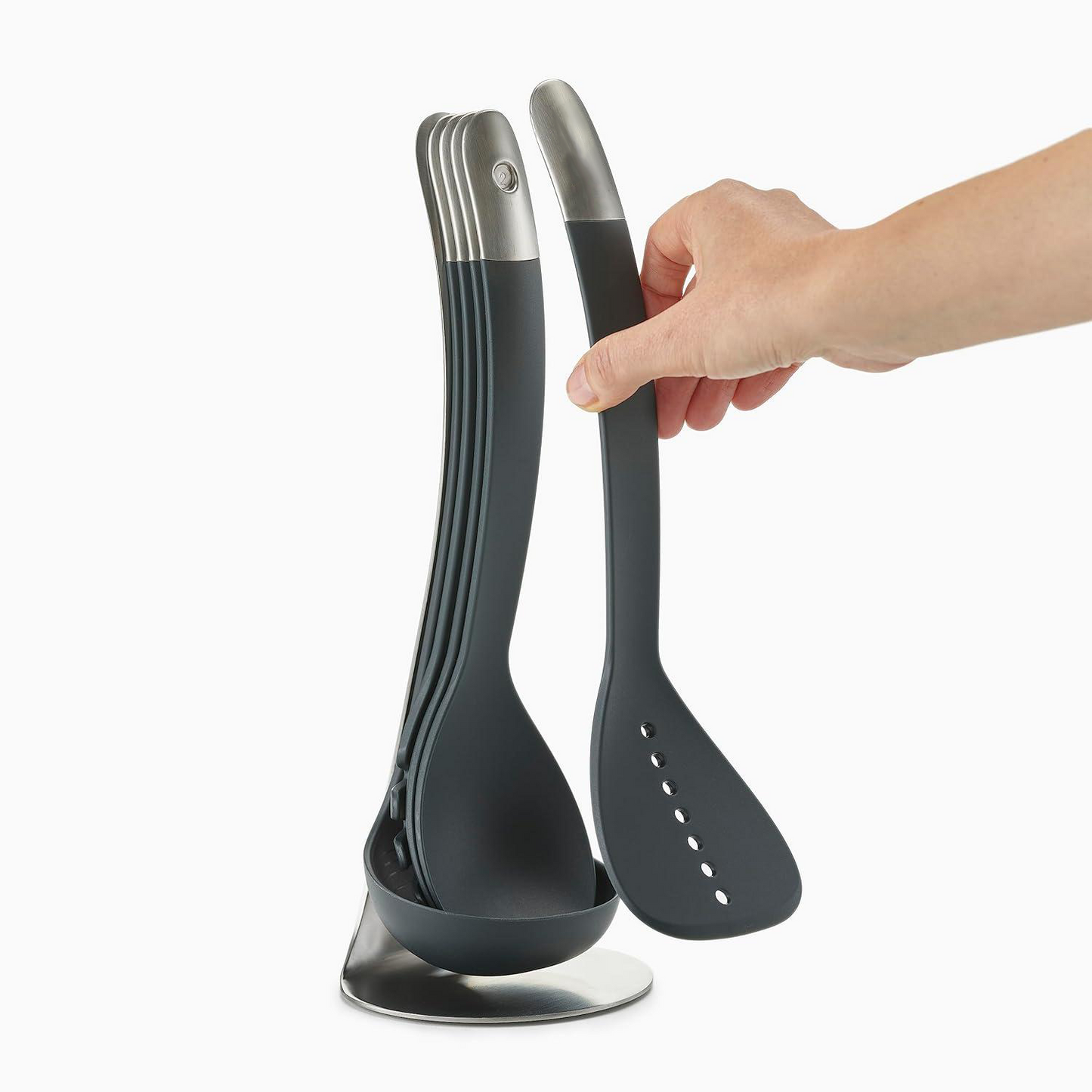 🍝 Compact Stacking Kitchen Tool Set | Space-Saving Magnetic Design