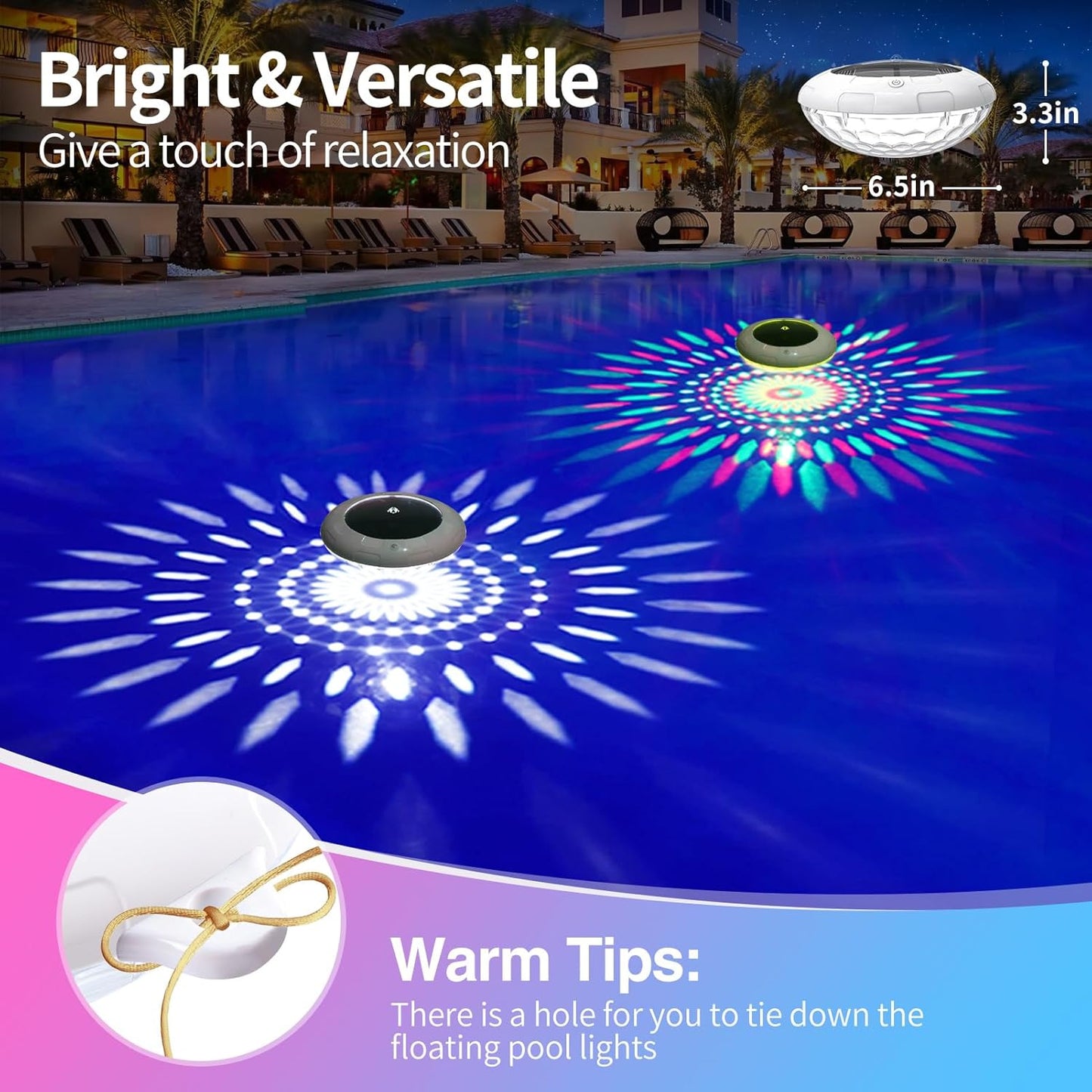 💡 Floating Pool Lights | Solar-Powered, Color-Changing, with Remote Control 🌈
