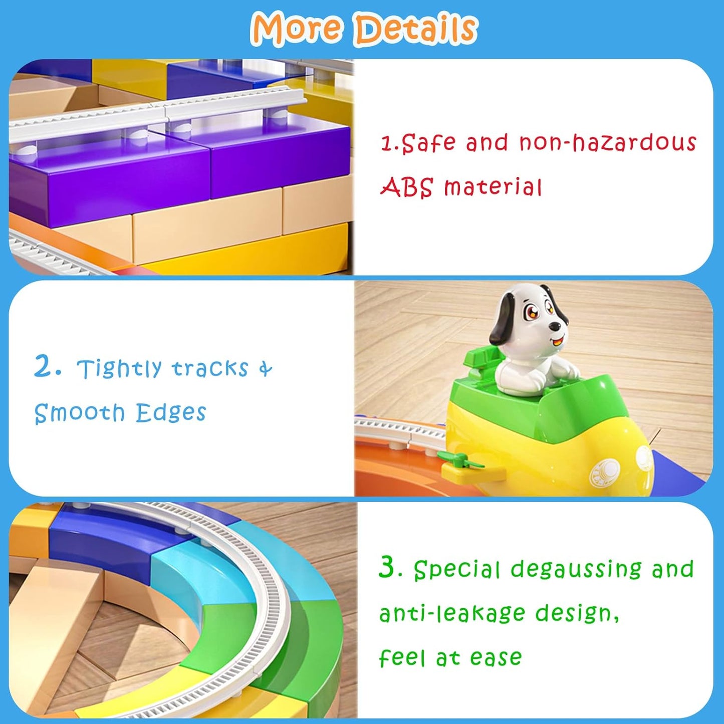 🧱 54-Piece Track Building Block Set | Suction Cup Design + 2-Speed Racing Car