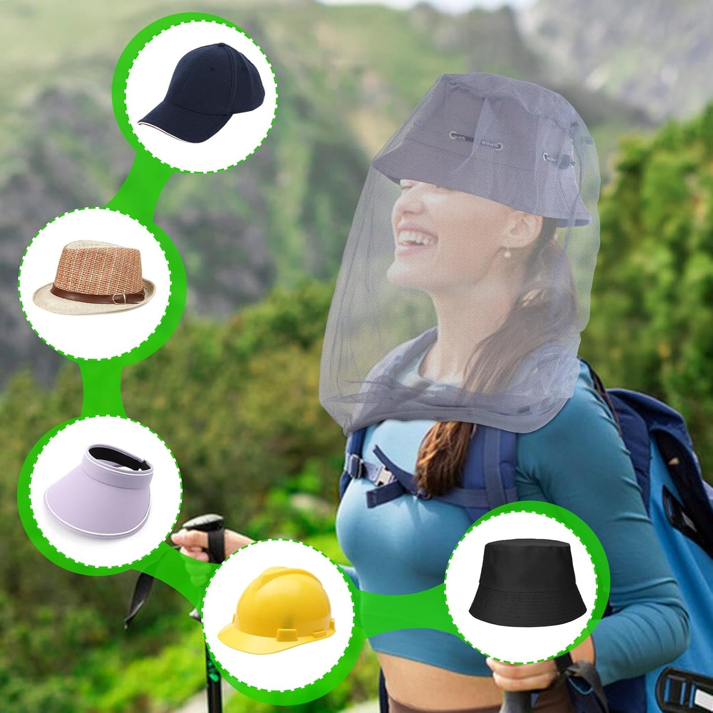 🦟 Mosquito Net Jacket & Pants Set | Full-Body Mesh Shield for Outdoor Protection