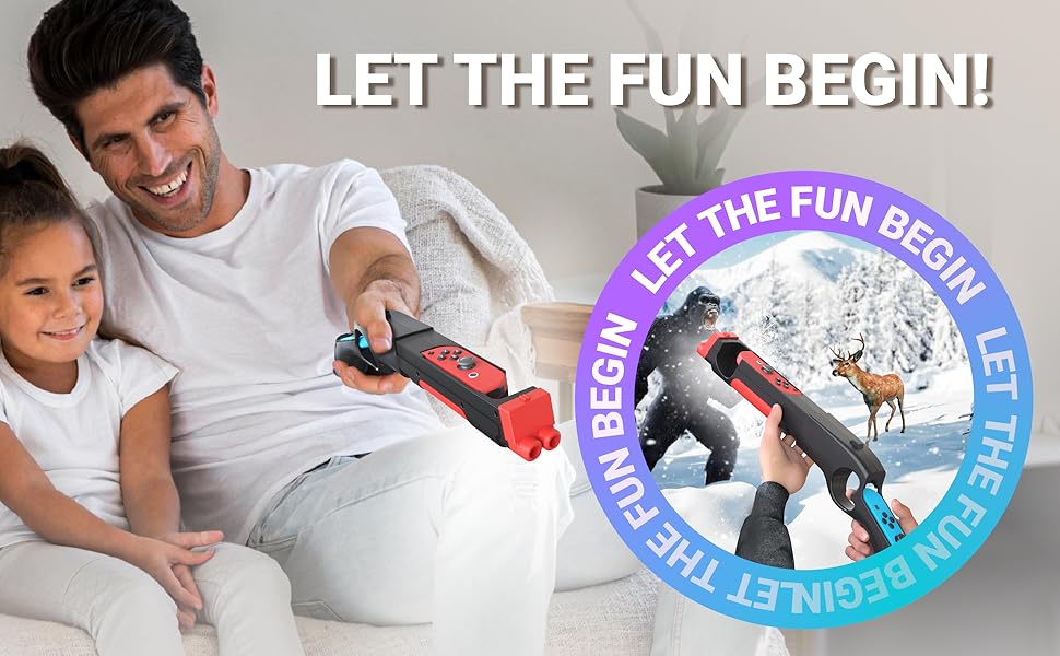 🎮 Nintendo Switch Gun Controller | Level-Up Immersion for Shooting Games