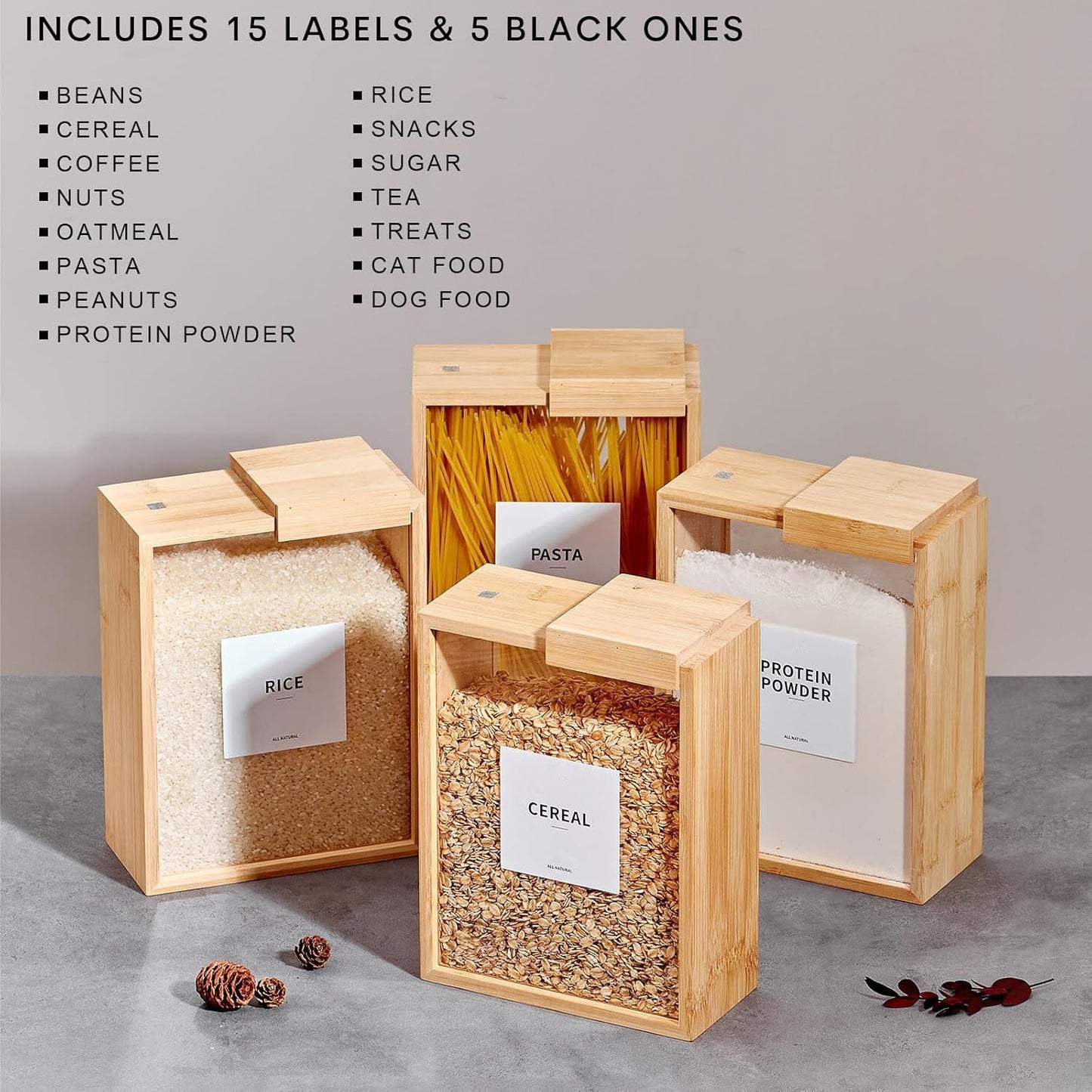 🎋 Bamboo Food Storage Container | Minimalist Style with Everyday Function 🏡