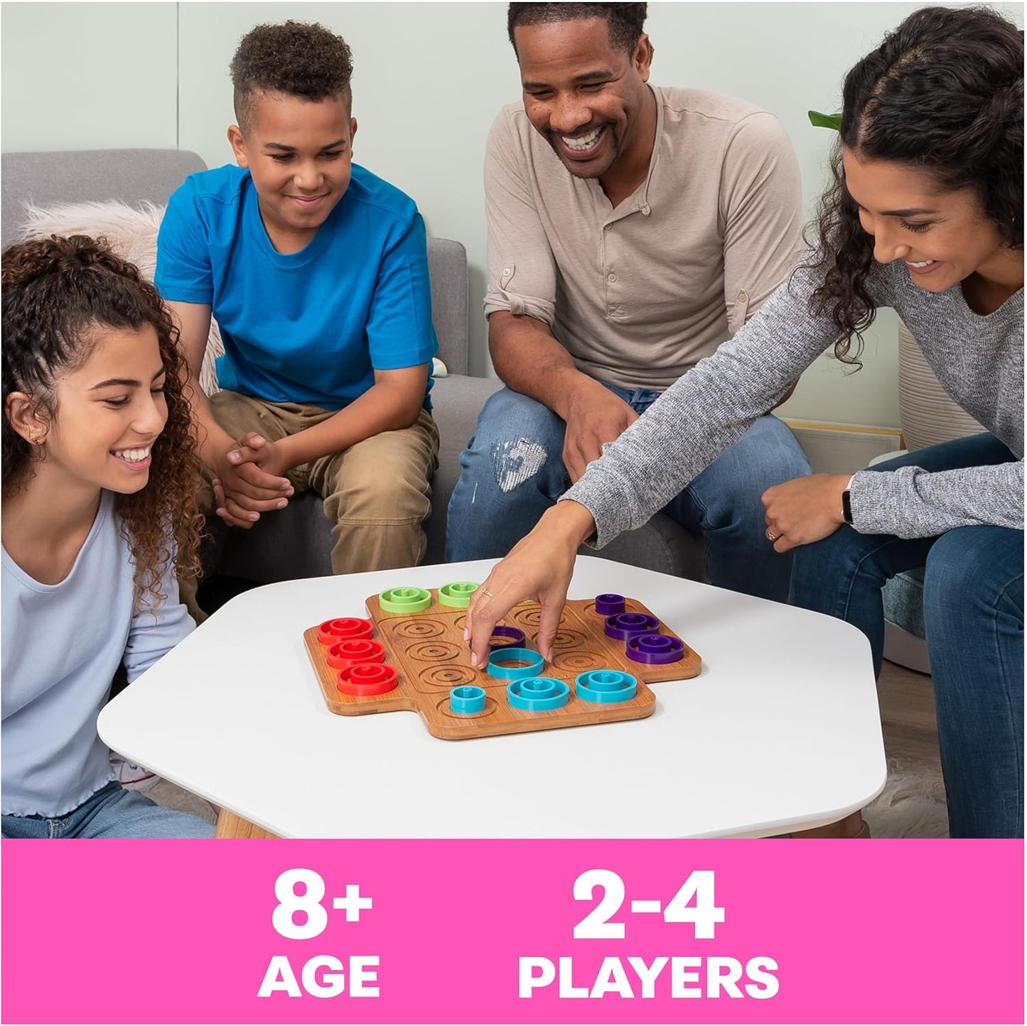 🎲 Strategy Board Game | Wooden Design + Color Logic Challenge