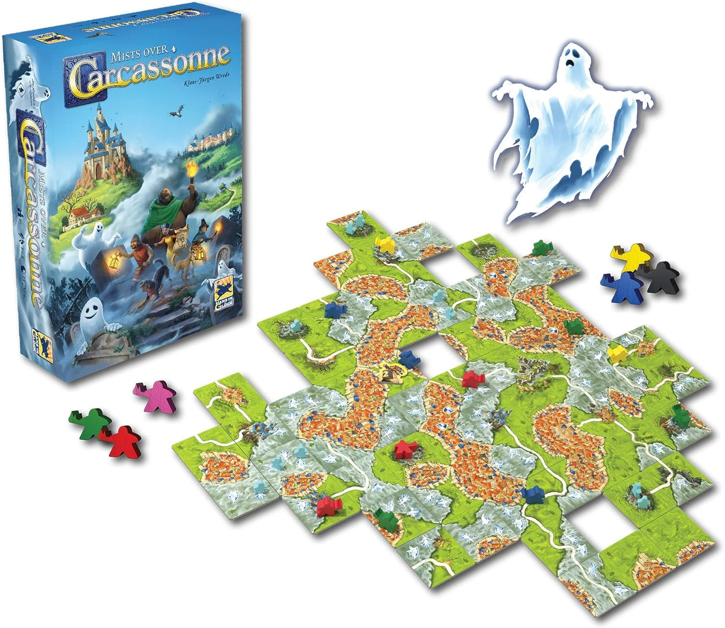 👻 Mists on Carcassonne | Cooperative Tile Game with Spooky Challenges