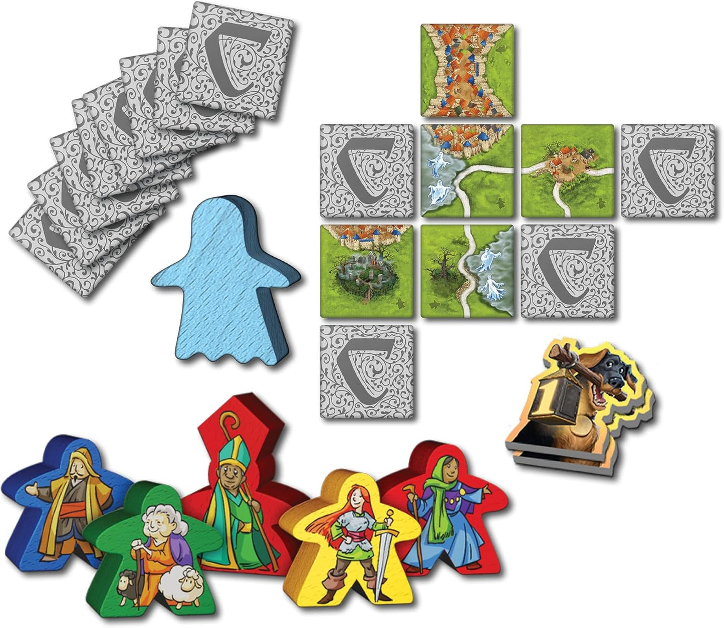 👻 Mists on Carcassonne | Cooperative Tile Game with Spooky Challenges