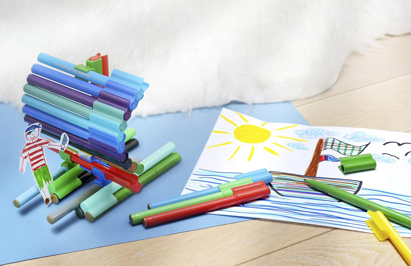 📚 18-Pack Connector Pens | Bright Colors for Endless Creativity