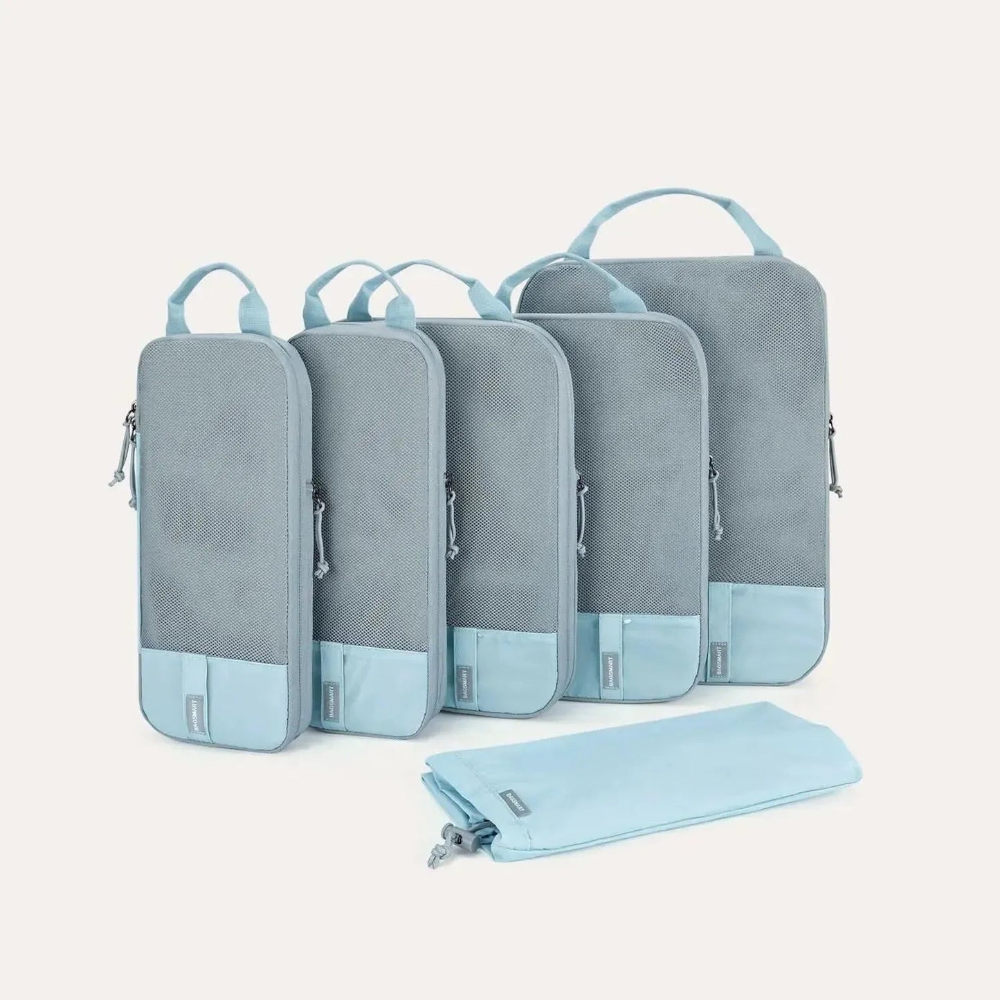 🛫 Travel Compression Packing Cubes Set | Lightweight Organizers with Expandable Design & Clear Pockets
