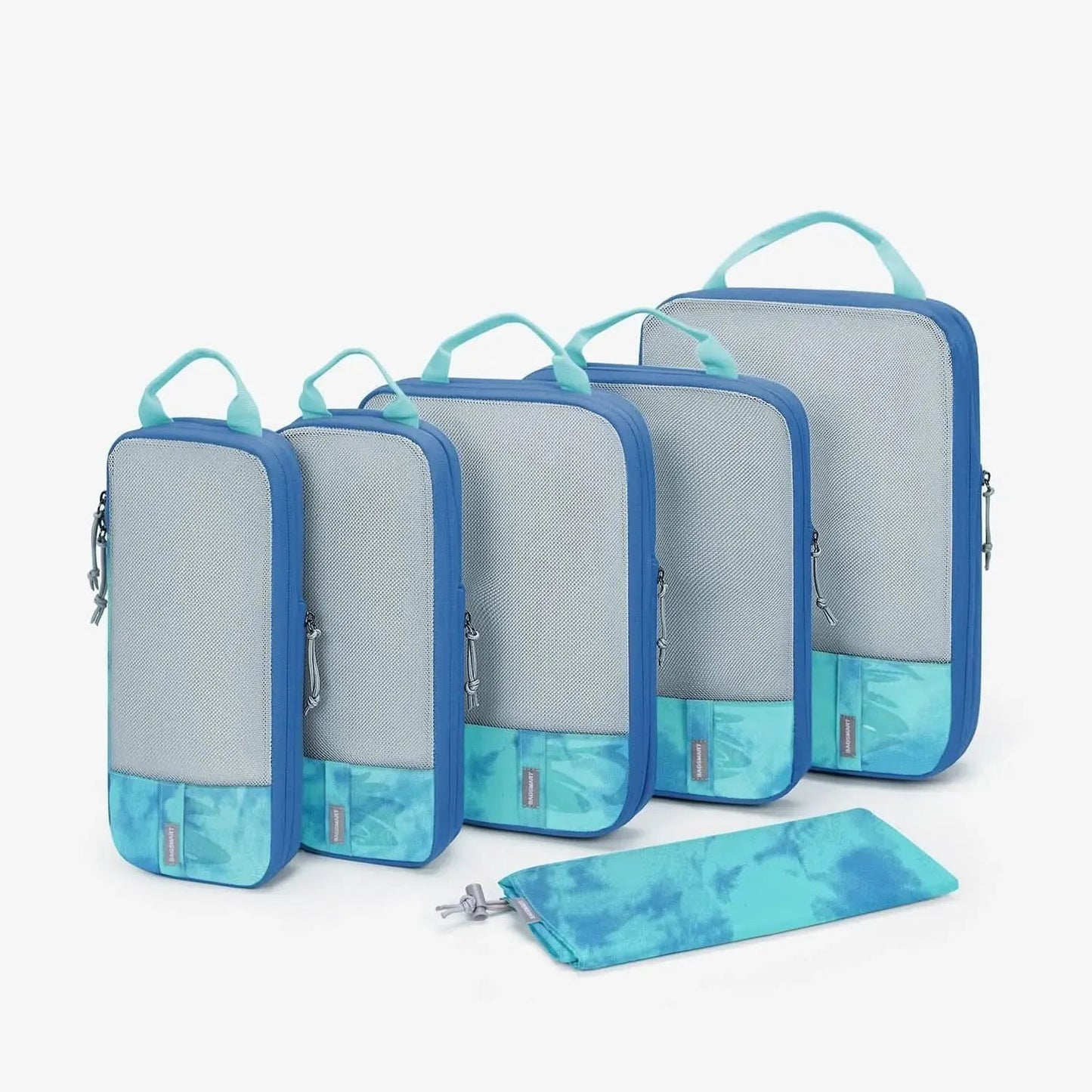 🛫 Travel Compression Packing Cubes Set | Lightweight Organizers with Expandable Design & Clear Pockets