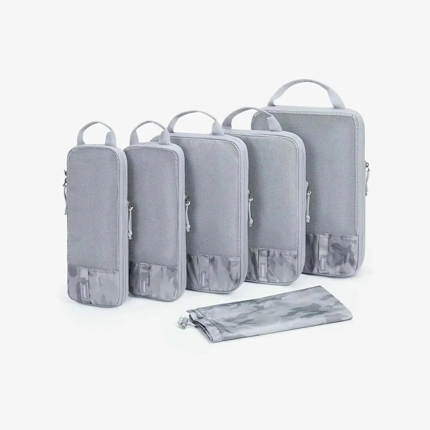 🛫 Travel Compression Packing Cubes Set | Lightweight Organizers with Expandable Design & Clear Pockets