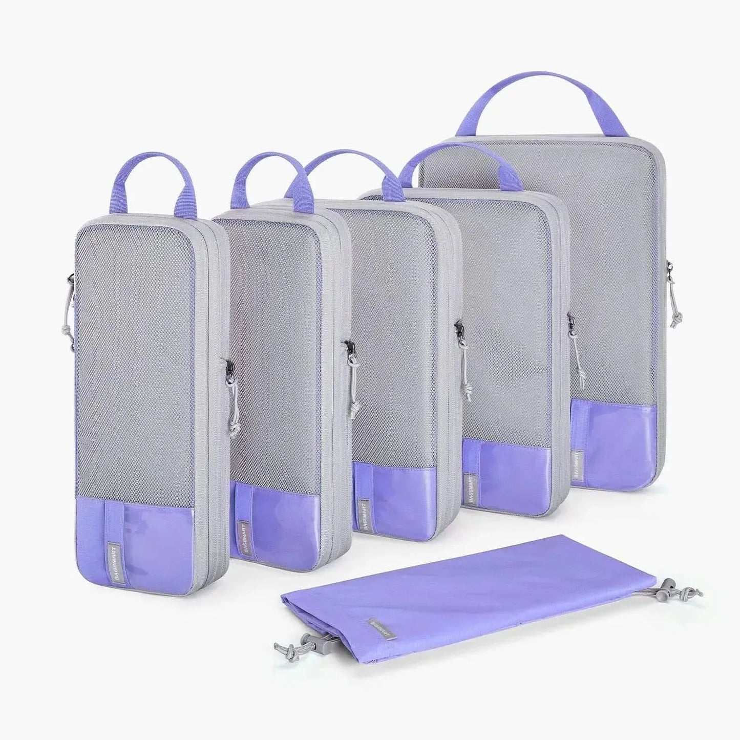 🛫 Travel Compression Packing Cubes Set | Lightweight Organizers with Expandable Design & Clear Pockets
