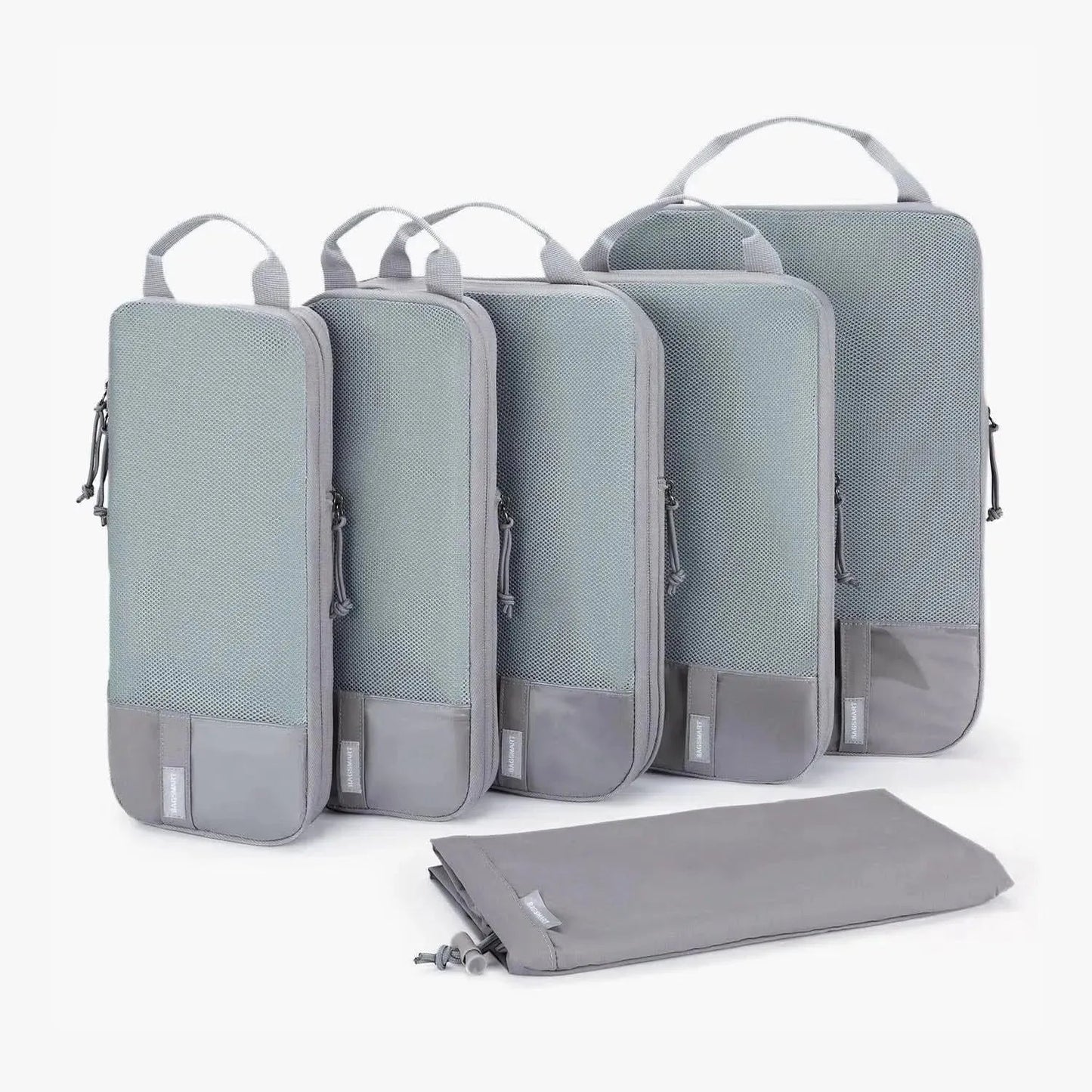 🛫 Travel Compression Packing Cubes Set | Lightweight Organizers with Expandable Design & Clear Pockets