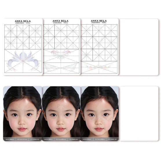 π Halloween Face Painting Practice Sheet | Reusable Guide for Parents & Small Biz Artists