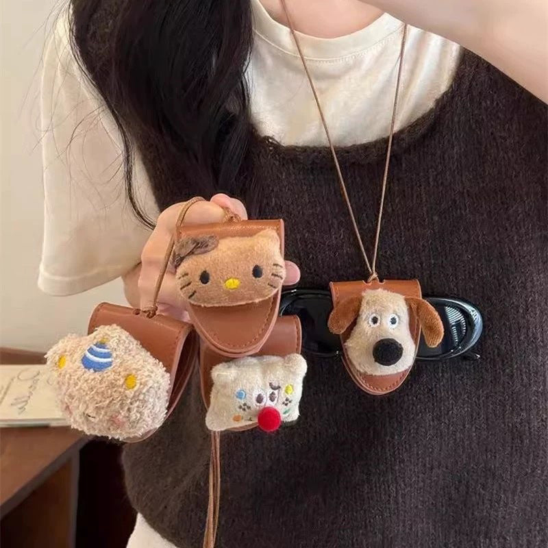 🐾 Cartoon Leather Pendant Necklace – Add a Cute Twist to Your Look