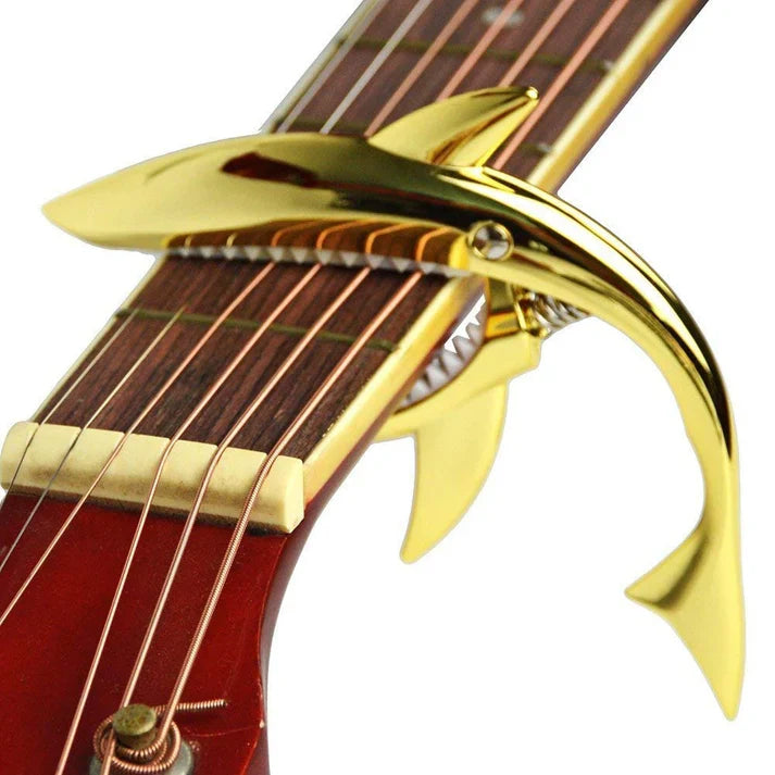🎸 Shark Bite Guitar Capo | Stylish Design with Precision Grip 🦈