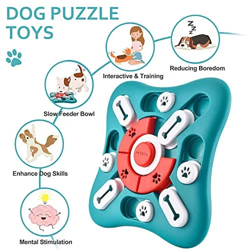 🐾 Dog Puzzle Toy | Interactive IQ Training & Slow Feeder 🎲