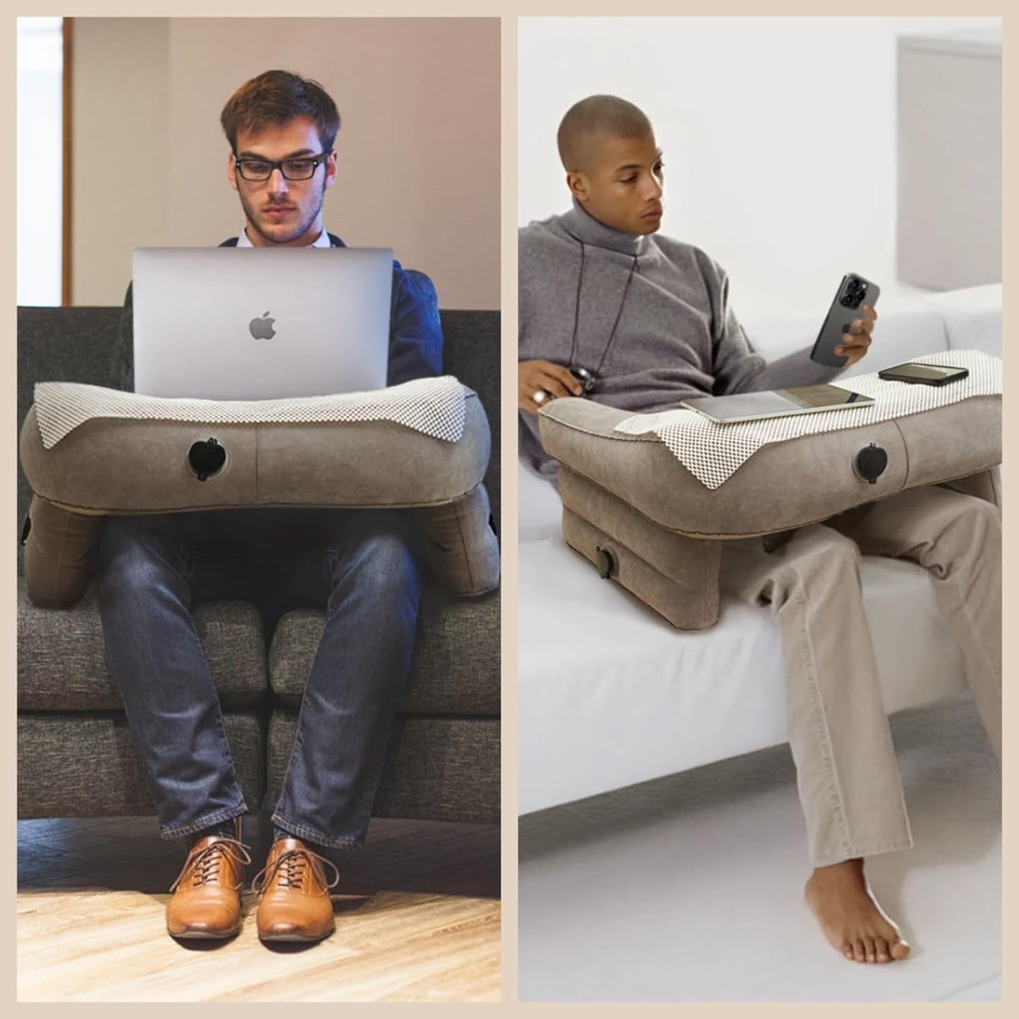 🛋️ Inflatable Lap Pillow Desk | Read, Work &amp; Relax in Total Comfort 📖