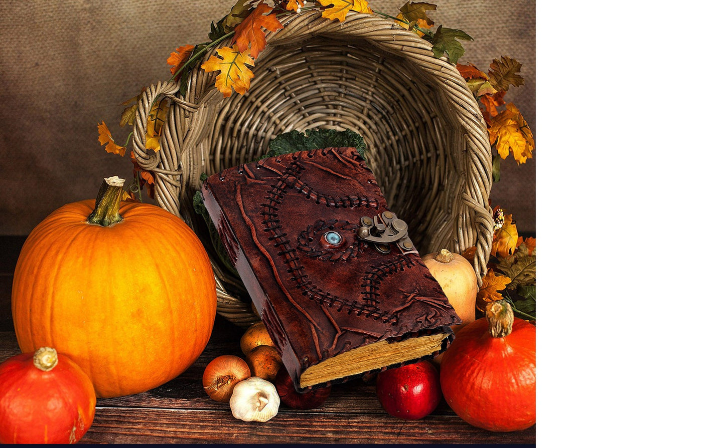 📖 Hocus Pocus Spell Book Journal | Vintage Leather + Magic Vibes 🔮