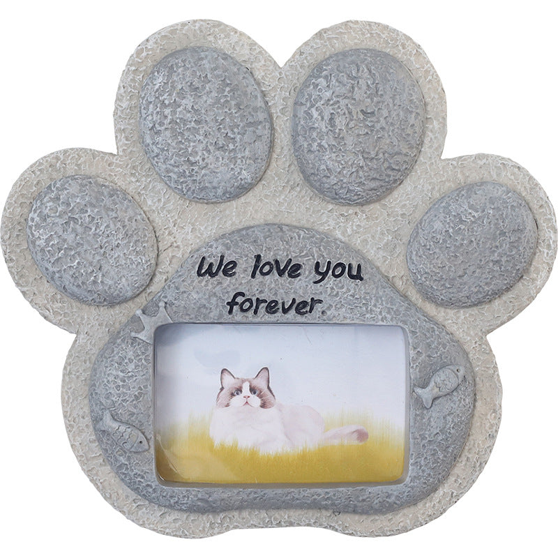 🐾 Pet Memorial Garden Stone | Weatherproof Keepsake · Photo Frame Design · Etched with Love 💞