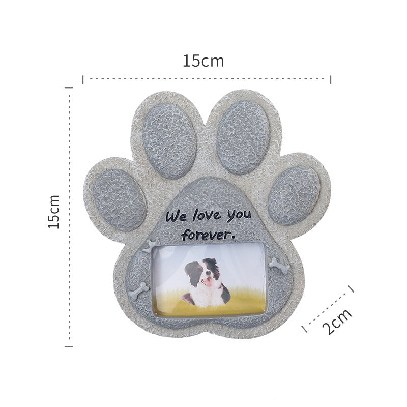 🐾 Pet Memorial Garden Stone | Weatherproof Keepsake · Photo Frame Design · Etched with Love 💞