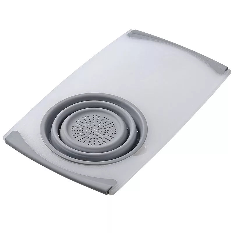 🔪 Sink Cutting Board with Built-in Colander | Space-Saving 2-in-1 Kitchen Essential